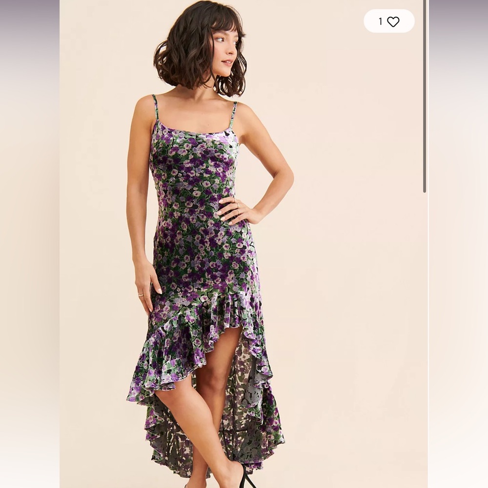 The Wolf Gang Rhapsody Asymmetrical Velvet Dress